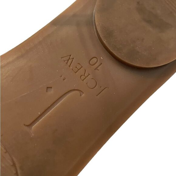 J. CREW Black Criss Cross Leather Sandals Size 10 - Picture 8 of 8